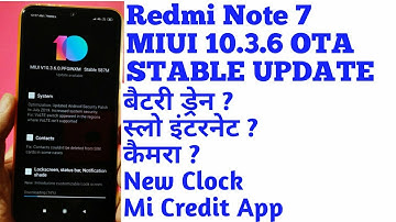Redmi Note 7 New July Miui 10.3.6.0 Update |