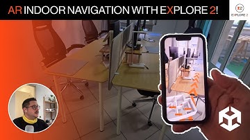 AR Indoor Navigation Using Unity And Explore 2!