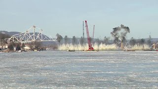Iowa bridge implosion: Watch video of Black Hawk Bridge demolition