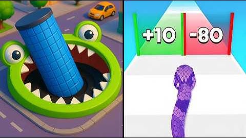 Hole.io Vs Snake Run Max All Levels Gameplay Android,iOS NEW UPDATE