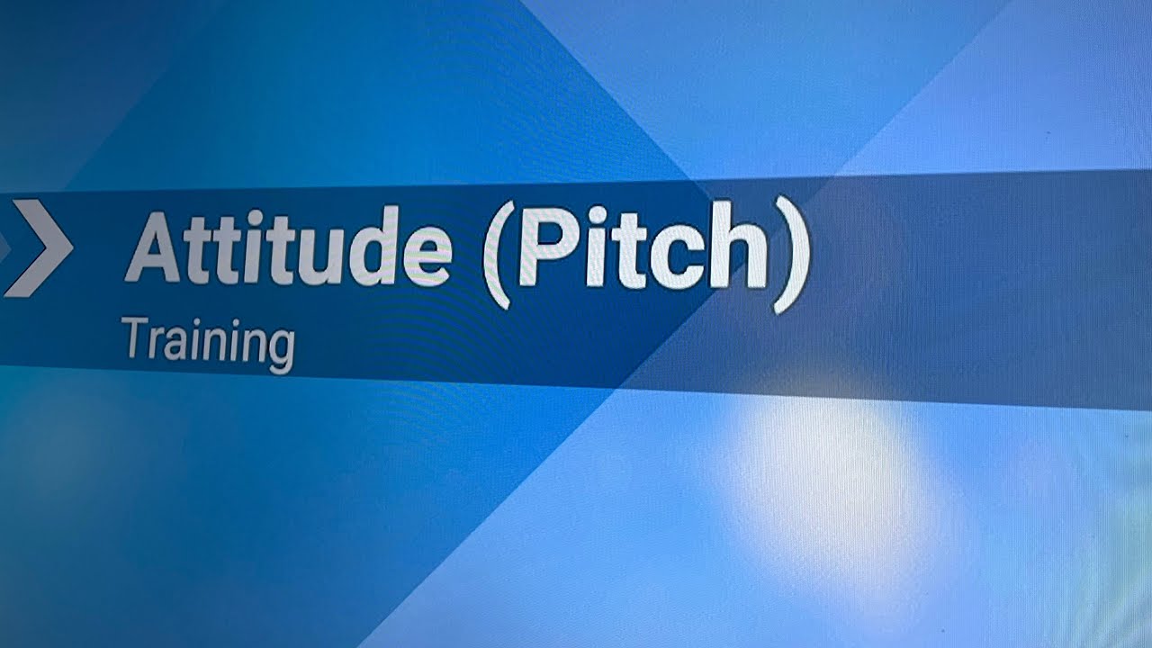 MSFS 2024 attitude (pitch) training - YouTube