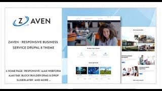 Zaven - Responsive Business Service Drupal 8 Theme | Themeforest Download