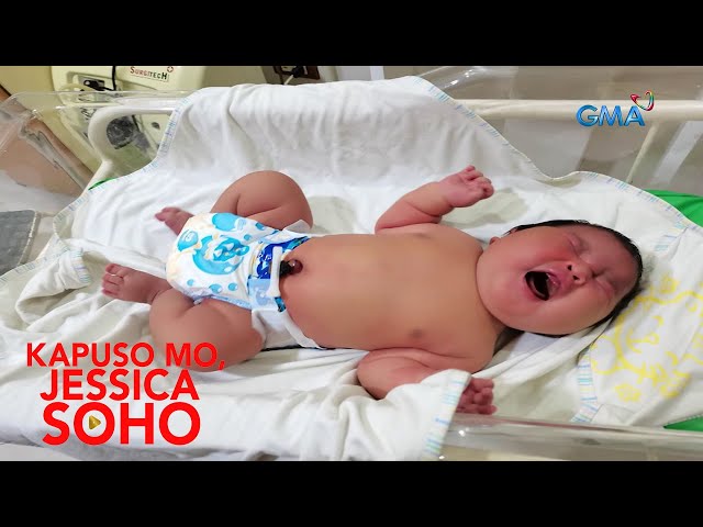 Kapuso Mo, Jessica Soho: BABY SA BUTUAN, ISINILANG NA MAY TIMBANG NA MAHIGIT 11 POUNDS! class=