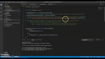 Implementing weatherapp application using node js