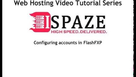 Configuring Ftp Accounts in FlashFXP FTP - ISPAZE.COM