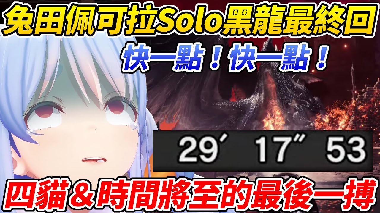 黑龍雪恥最終決戰！族長經歷無數次的貓車終於Solo挑戰黑龍成功！【兔田佩可拉／兎田ぺこら】【ホロライブ切り抜き】【HOLOLIVE中文】