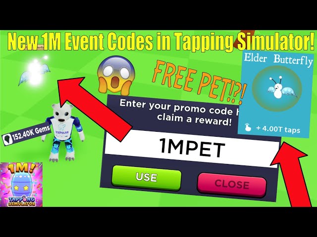 Roblox Tapping Simulator codes for boosts