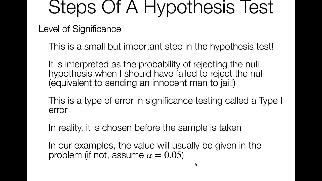 Applied Stats Lesson 8 Part 2 - YouTube