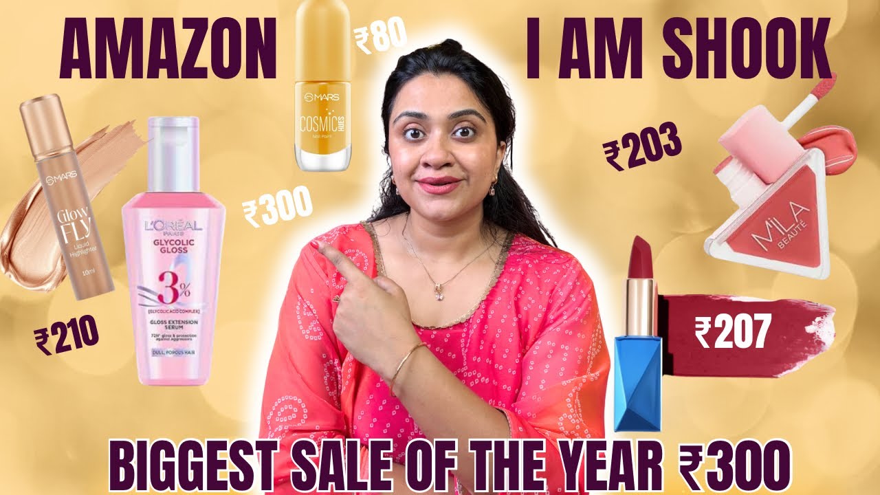 Amazon Beauty Haul 2025 💄 | Best Festive Sale Finds under ₹300 | Must Try Products!”