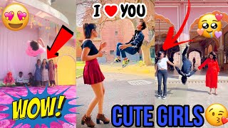 Flip Girls Reaction 😍🔥|| Flip in Public Reaction ☺️#publicreaction #tiktok #reaction #stunt