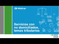 Servicios con no domiciliados: temas tributarios