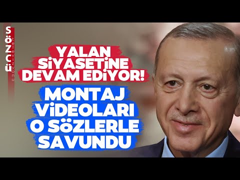 Erdoğan Montaj Videoları Kendi Ağzıyla İtiraf Etti! 'Ama Montaj Ama Şu Ama Bu...'