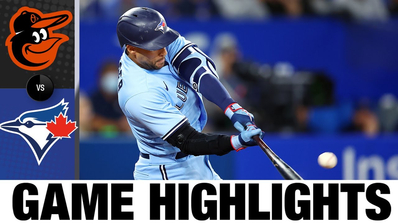 Orioles Vs Blue Jays Game Highlights 91622 Mlb Highlights Youtube