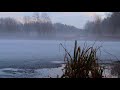 Lake in the fog 4k. Best relax timelapse. Enjoy the view and sound