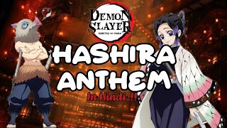 Hashira Anthem ( Hindi ) Lyrics | VibeTint | #fypシ #demonslayer 
