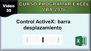 30 curso excel vba 2016: control barra desplazamiento