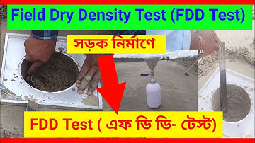FDD test | Field dry density test by sand replacement method |
