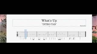 Whats Up: INTRO TAB