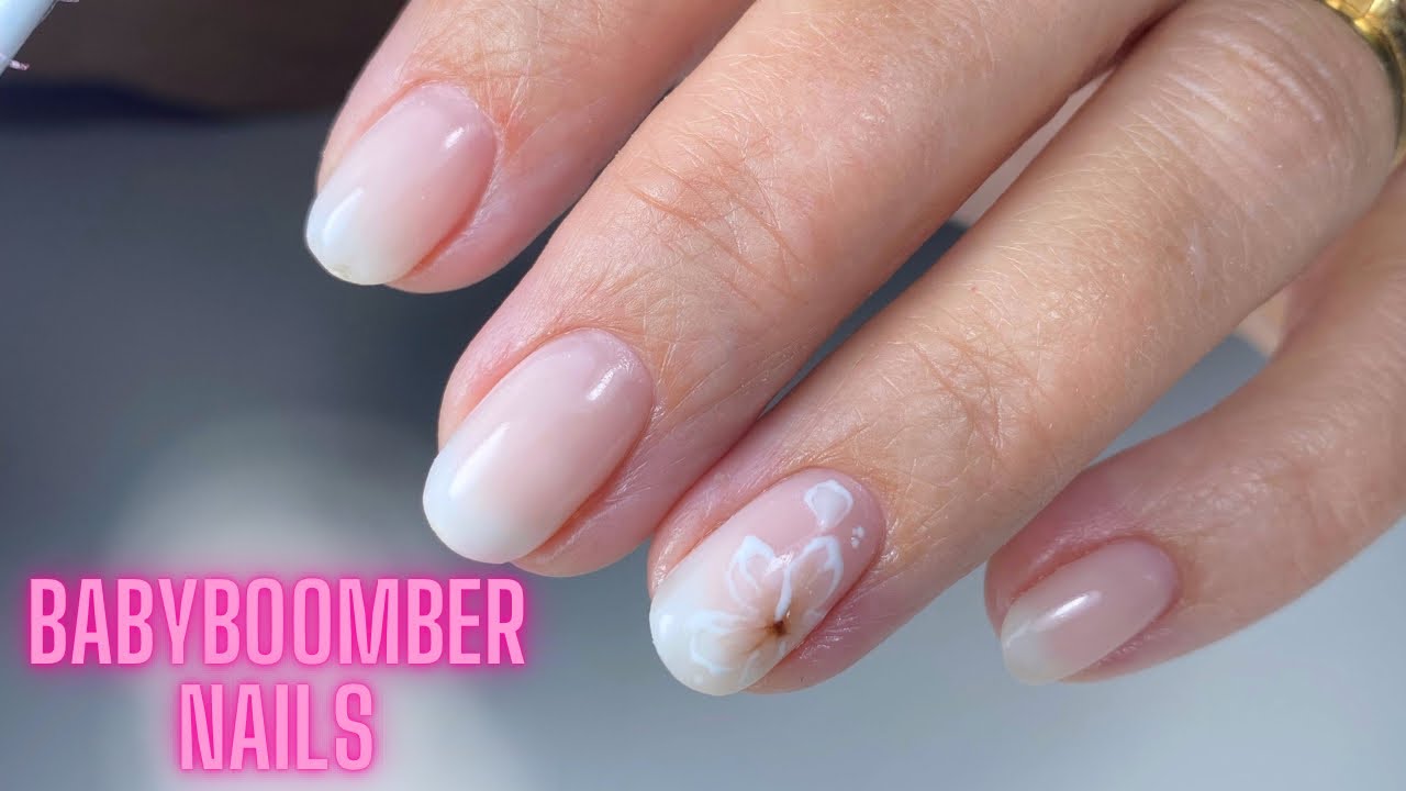 Press on Nails Baby Boomer White Pink Boomer - Etsy