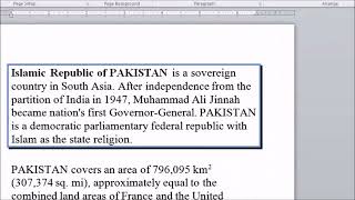 Word Processing:  Formatting Lec017 Part II