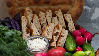 Матнакаш на закваске/Армянский хлеб/Ароматный сыр с тимьяном/Sourdough bread-Armenian Matnakash