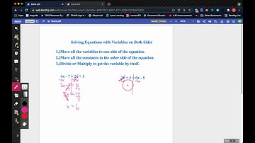 Solving Equations with Variables on Both Sides