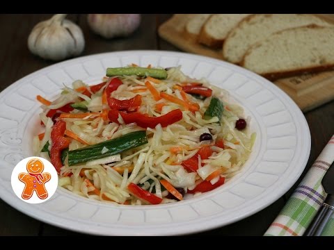 Салат с маринованной капустой - 10 рецептов быстрого приготовления | 0