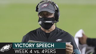 Doug Pederson Week 4 Victory Speech “It’s All About Family” | Philadelphia Eagles