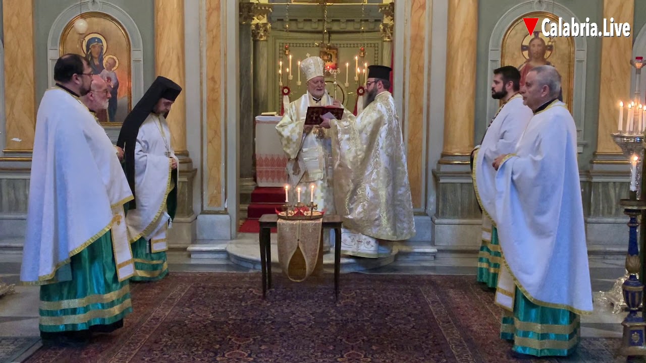 Divina Liturgia a Roma col vescovo Donato Oliverio capo dell'Eparchia di Lungro