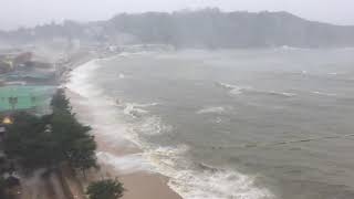 Super Typhoon  Manghut  Cheung Chau Island Hong Kong