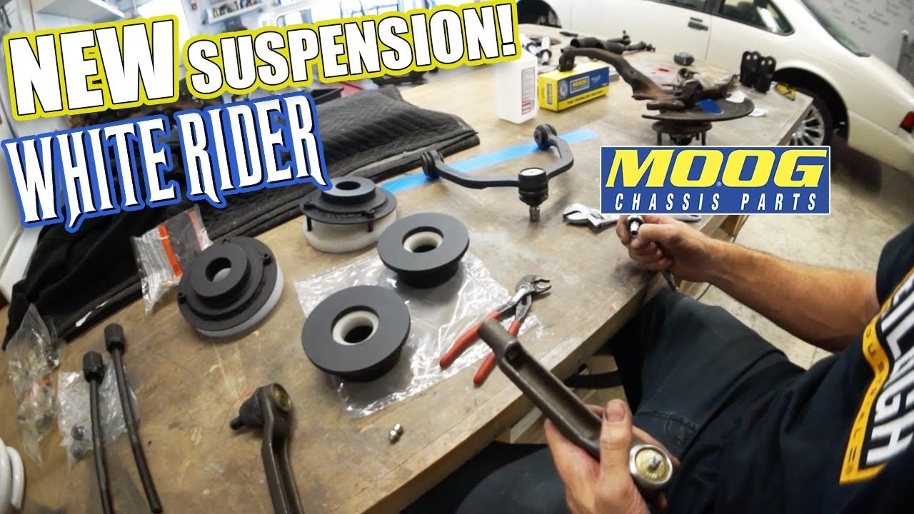 REPLACED and PAINTED suspension parts for the T-Bird! - YouTube