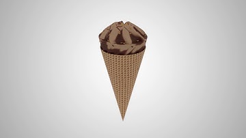 3D Ice cream product modelling