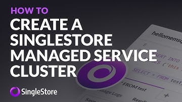 Create SingleStore Managed Service Cluster