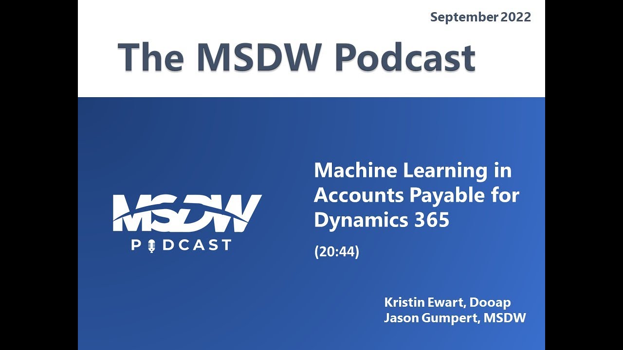 Machine Learning in Accounts Payable for Dynamics 365 - YouTube
