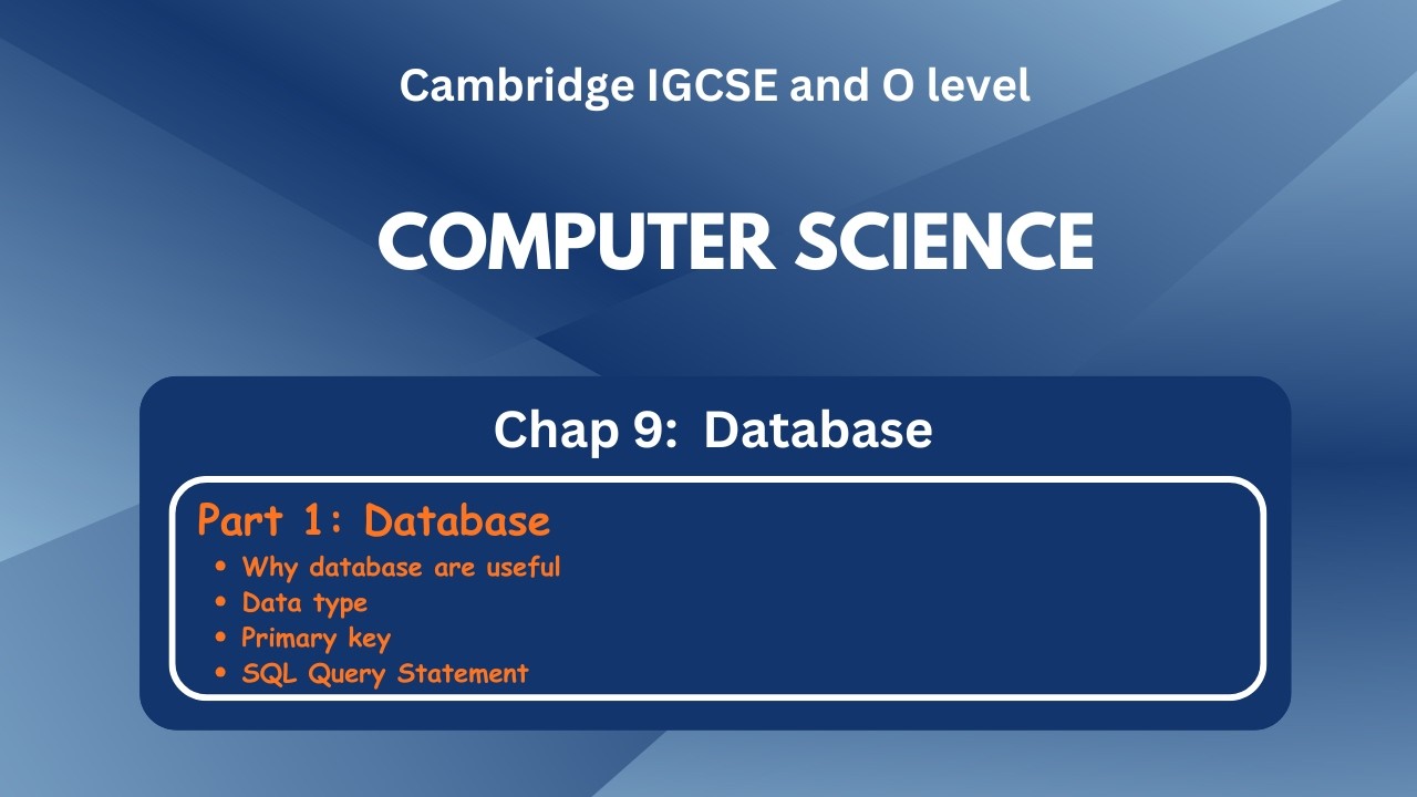 Computer Science Database Picture IGCSE Computer Science - Database - C9 - YouTube