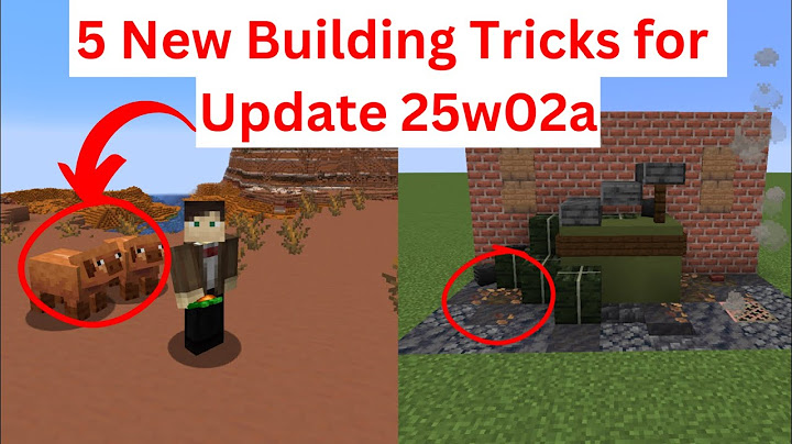 5 Building Tricks in New Minecraft Snapshot 25w02a!