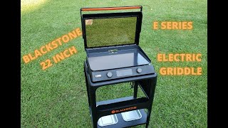 Blackstone 22 inch E Series Electric Griddle Unboxing Assembly and Overview