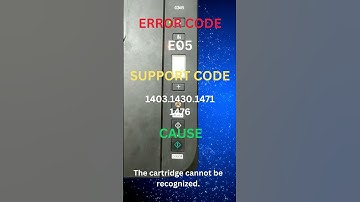 E05 | Canon pixma printer error codes and causes #printertroubleshooting  #canon #pixma #printer
