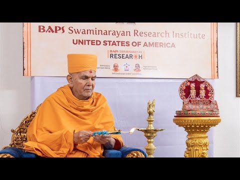 Inauguration of BAPS Swaminarayan Research Institute, Robbinsville, NJ, USA