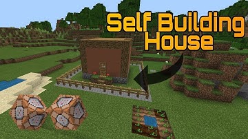 Self Building House In Minecraft!!                (Command Block)