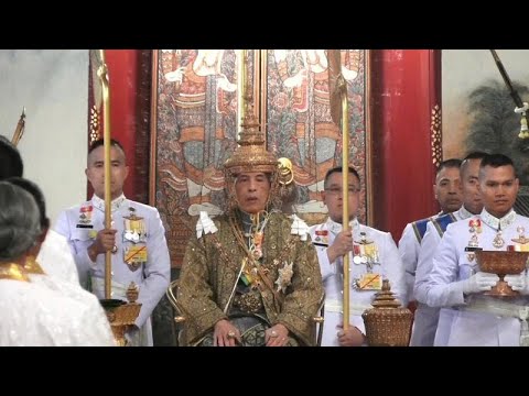 Watch: Thailand's King Maha Vajiralongkorn is crowned on the first day of coronation rites