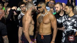 UFC 327: Jiri Prochazka vs. Carlos Ulberg Weigh-in Face Off