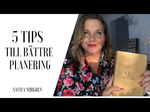 Video: 5 Tips För Att Göra Planer