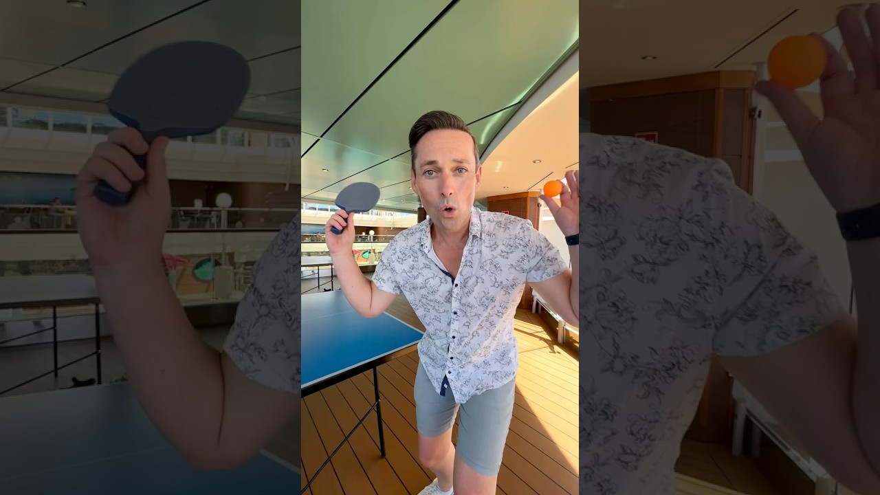 Cruise Ship Ping Pong Champion? 🏓🌊