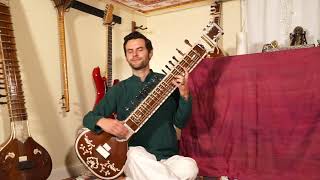 30 Bhimpalasi Sitar Lesson Series. Full Alap. How to play Bhimpalasi alap on sitar