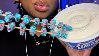 ASMR | Cool Whip & Nerds Gummy Clusters 💜💙 Eating Sounds