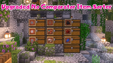 Compact No-Comparator Auto Sorter System - Tutorial - Rainyday Skyblock