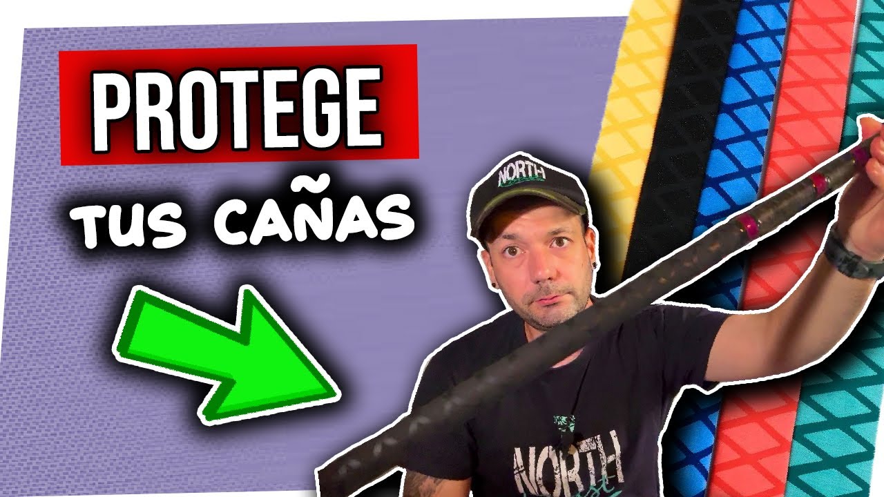 TUBO de funda TERMORETRACTIL y cinta de SILICONA para cañas de pescar