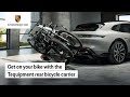 The porsche tequipment rear bicycle carrier