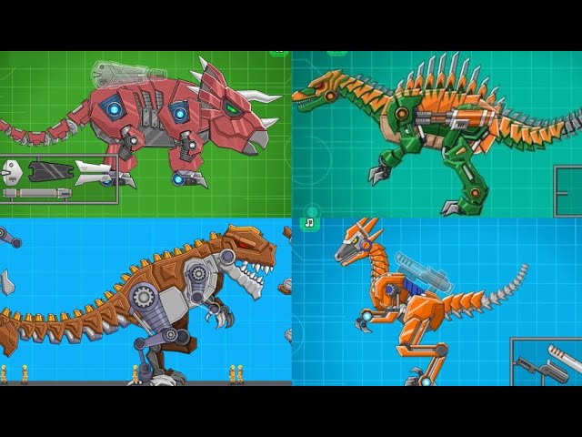 Dinossauro Robô Espinossauro + Velociraptor 🦖 Jogo de Dinossauro